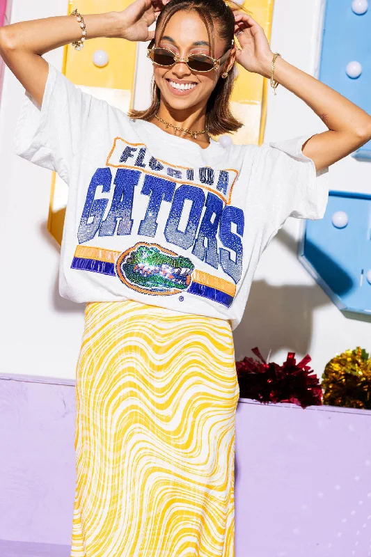 Women's Blouse with SleevelessLicensed Grey 'Florida Gators' Vintage Tee