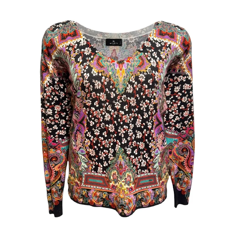 Women's Estonian Wool SweatersSilk & Cashmere Sweater By Etro In Multi-colored, Size: L