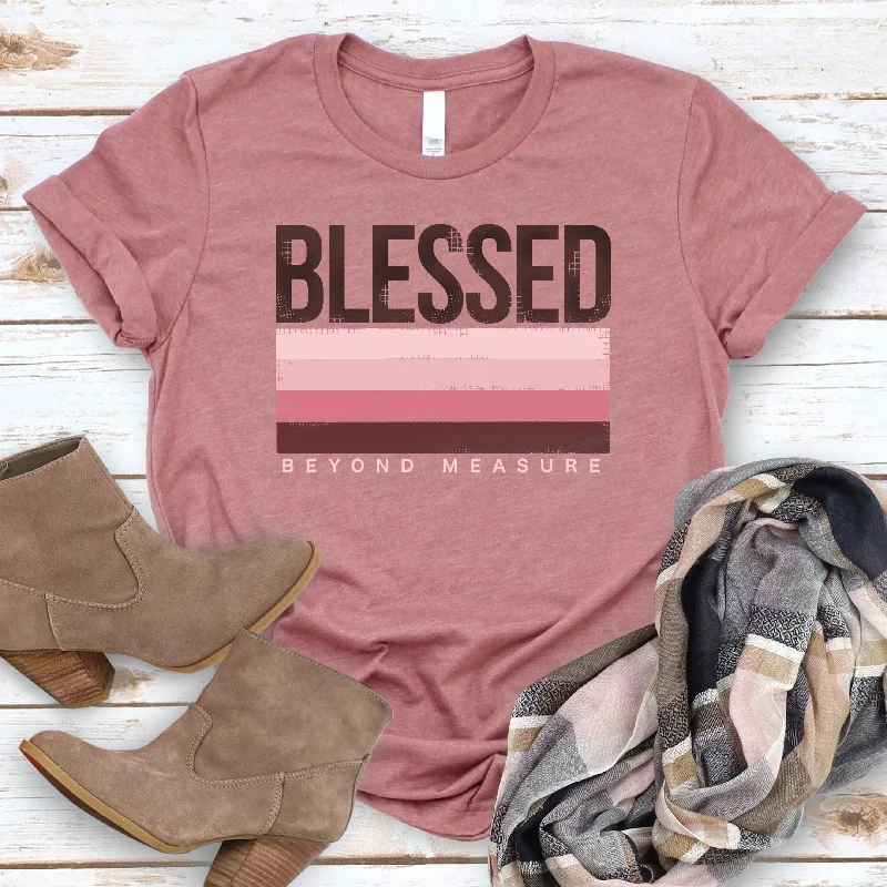 Women's Blouse with V-Shaped CollarBlessed Beyond Measure Tee