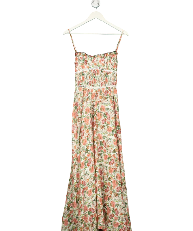 Women's Hungarian Wool SweatersLUG VON SIGA Green Melody Floral Linen Maxi Dress UK 8