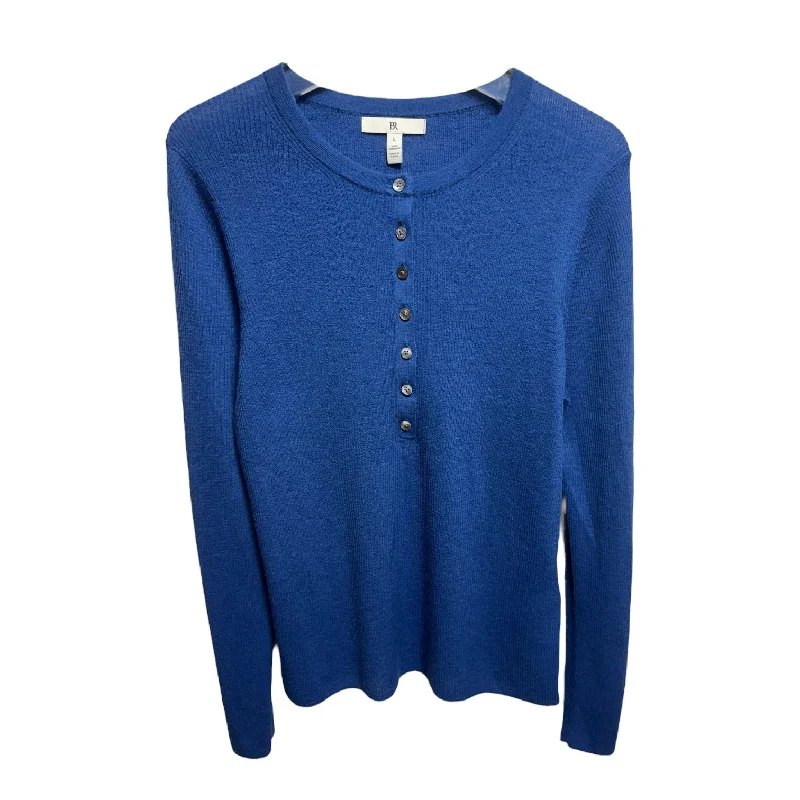 Women's Low Collar SweatersSweater Cashmere By Banana Republic In Blue, Size: L