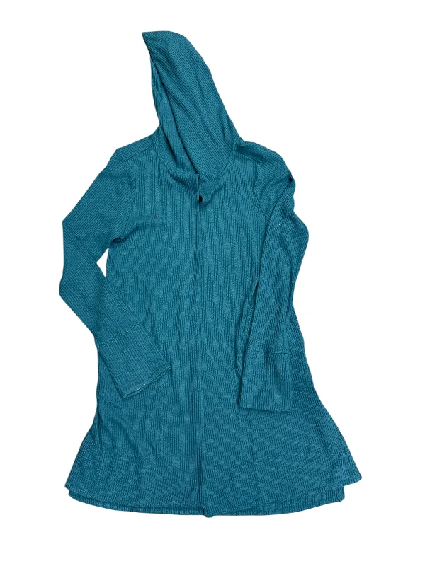 Women's Aran Knit SweatersCardigan By Athleta In Teal, Size: S