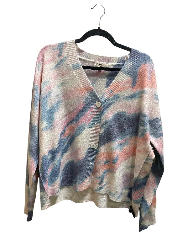 Women's Greek Wool SweatersSweater Cardigan By Entro In Tie Dye Print, Size: S