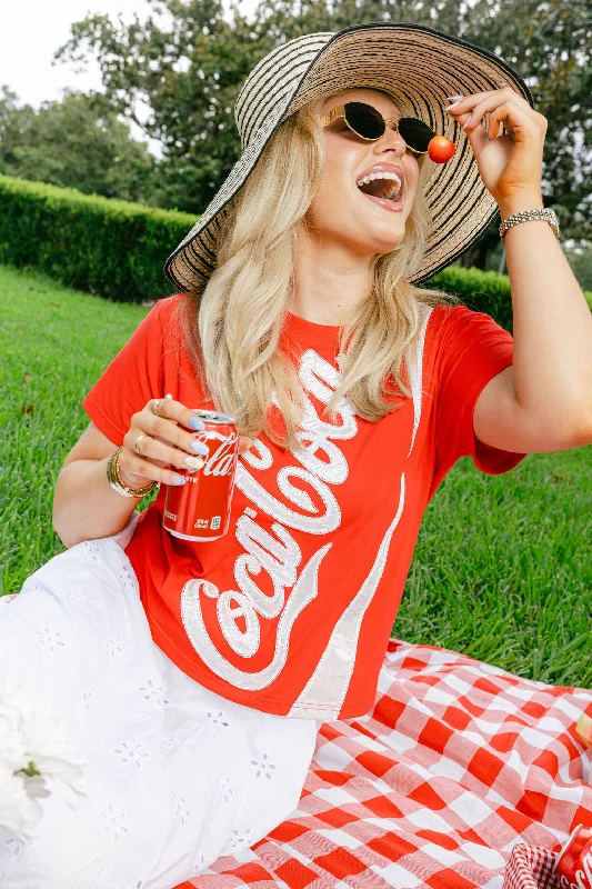 Women's Blouse for Special OccasionsRed Coca-Cola® Logo Tee