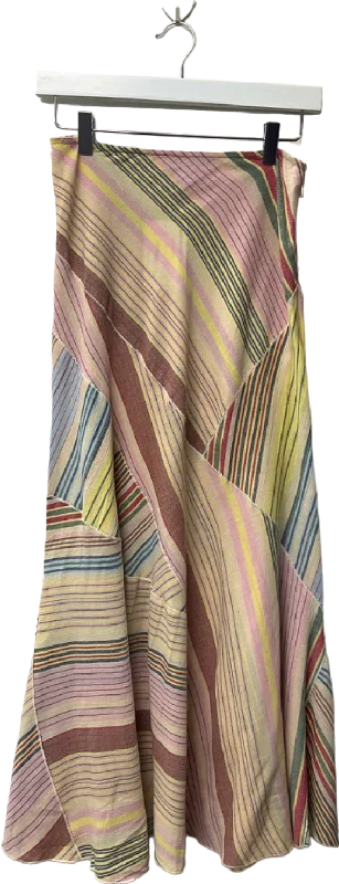 Women's Oversized SweatersTopShop Multicoloured Striped Midi Skirt UK 8