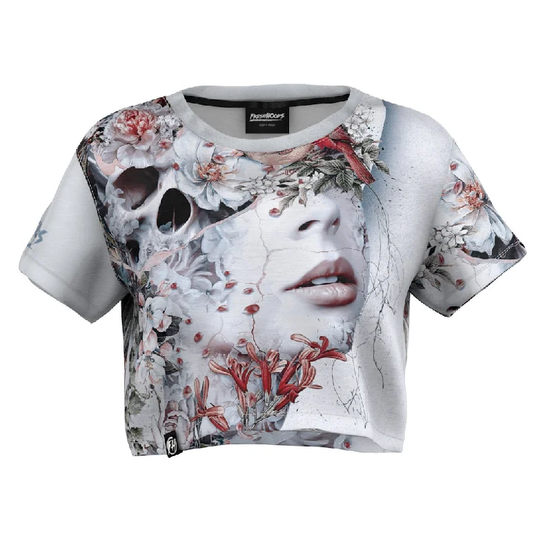 Women's Blouse with Low CollarImmortal Crop Top