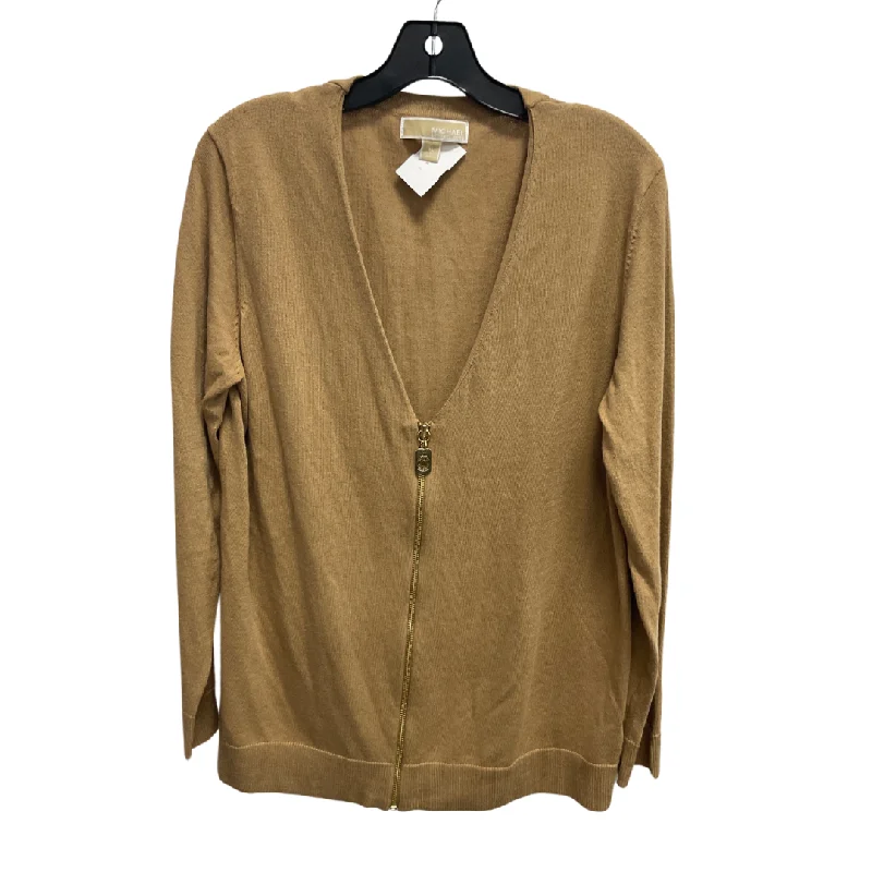 Women's Blended SweatersSweater Cardigan By Michael By Michael Kors In Tan, Size: Xl