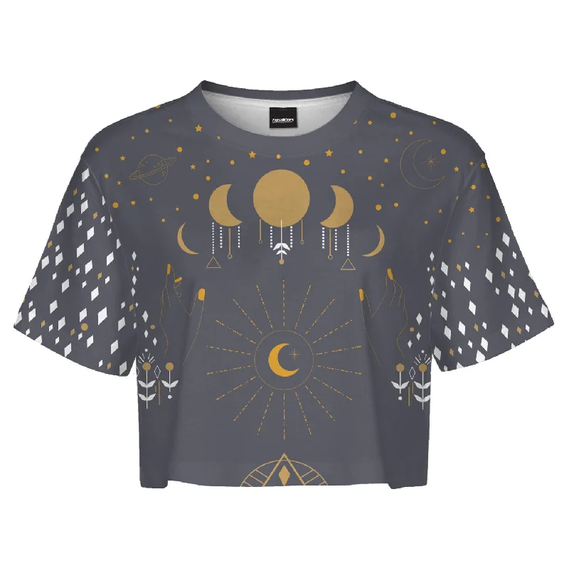 Women's Blouse with Peter Pan CollarStargaze Crop Top