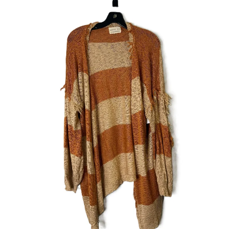 Women's Czech Wool SweatersCardigan By Dress Up In Orange, Size: S