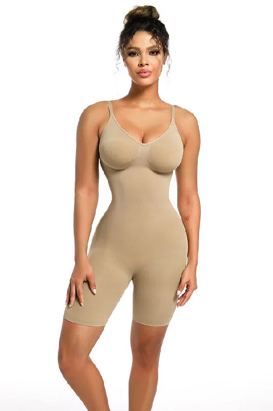 high-waisted tummy control shapewearSeamless Sculpt Mid Thigh Bodysuit