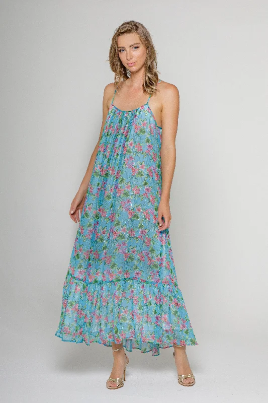 Women's Collarless DressesPrint Maxi Dress