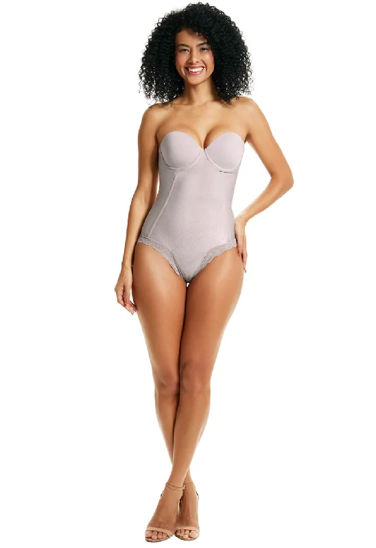 high-waisted shapewear with lace trim for eleganceBodySuit Sculpture