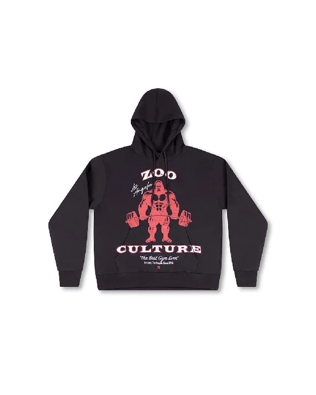 Women's Hooded Sweatshirts with Elastic WaistZoo Culture LA Hoodie