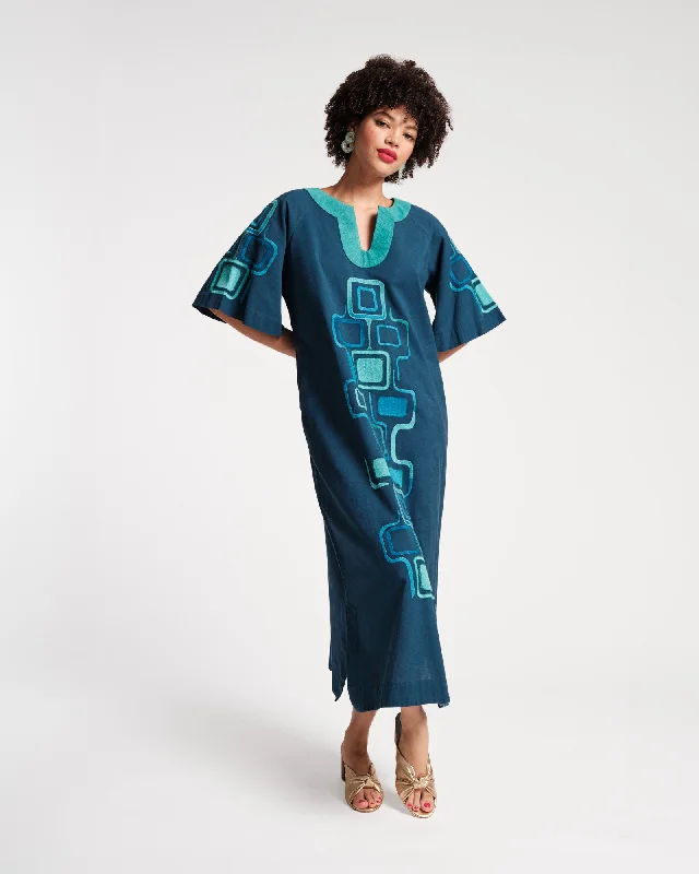 Women's Midi DressesCharming Caftan Maxi Jetson Print