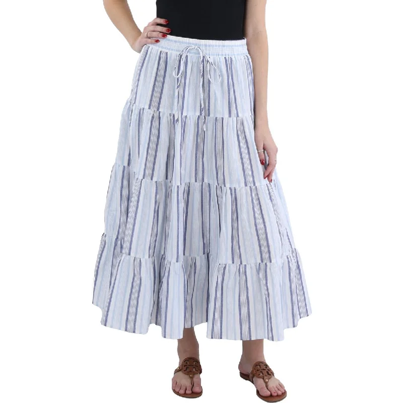 Women's Classic SkirtsWomens Maxi Striped Maxi Skirt