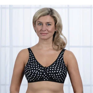 sheer lace braAlmost U Bandeau Style 2060 Polka Dot Print Bra