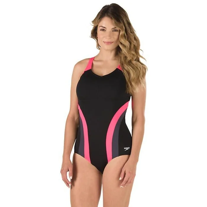 Speedo Flow Active Chlorine Resistant One Piece Pink