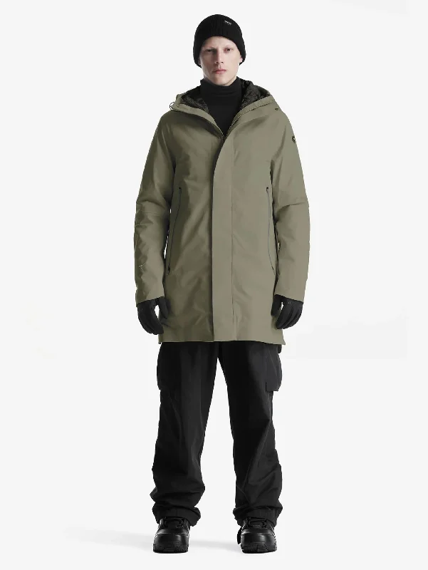 Women's Coats with CollarParka Tre in Uno Planck Uomo Salvia