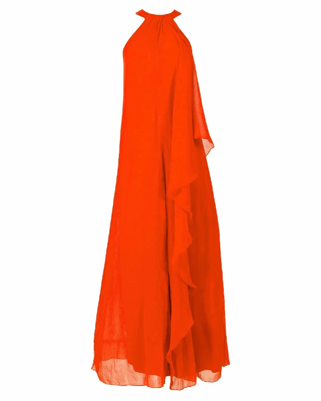 Women's Shirt Collar DressesAphrodite Maxi Dress - Red