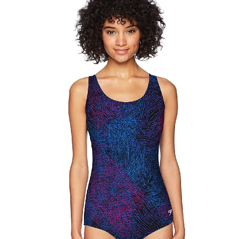 Speedo Print Contour Back One Piece