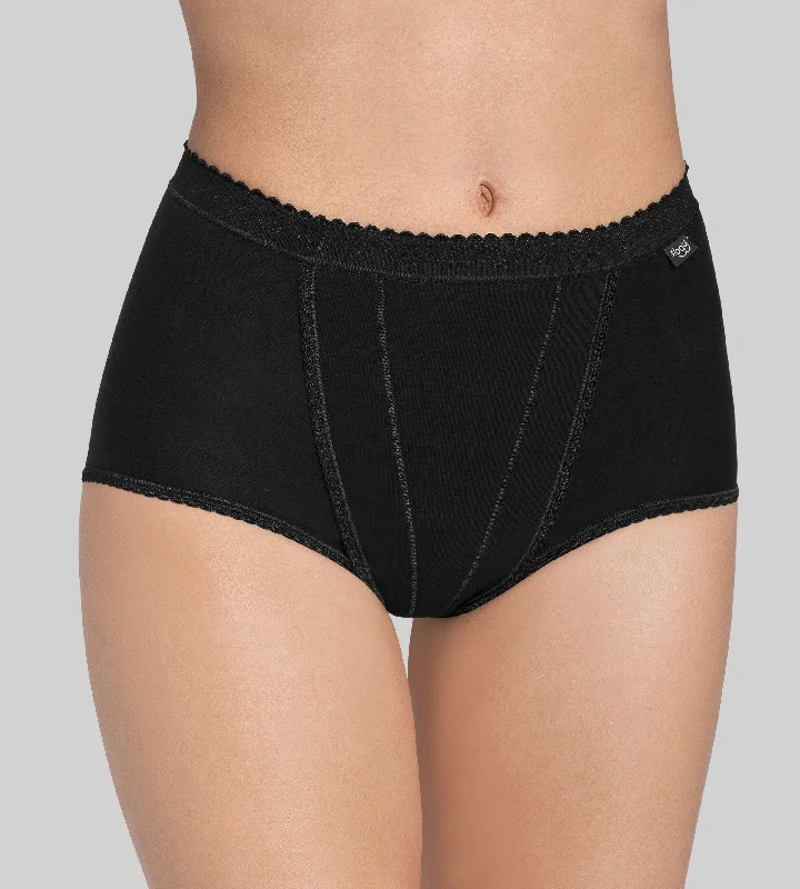 seamless high-waisted briefs for all-day comfortsloggi Control Maxi 10005203 0004 BLACK