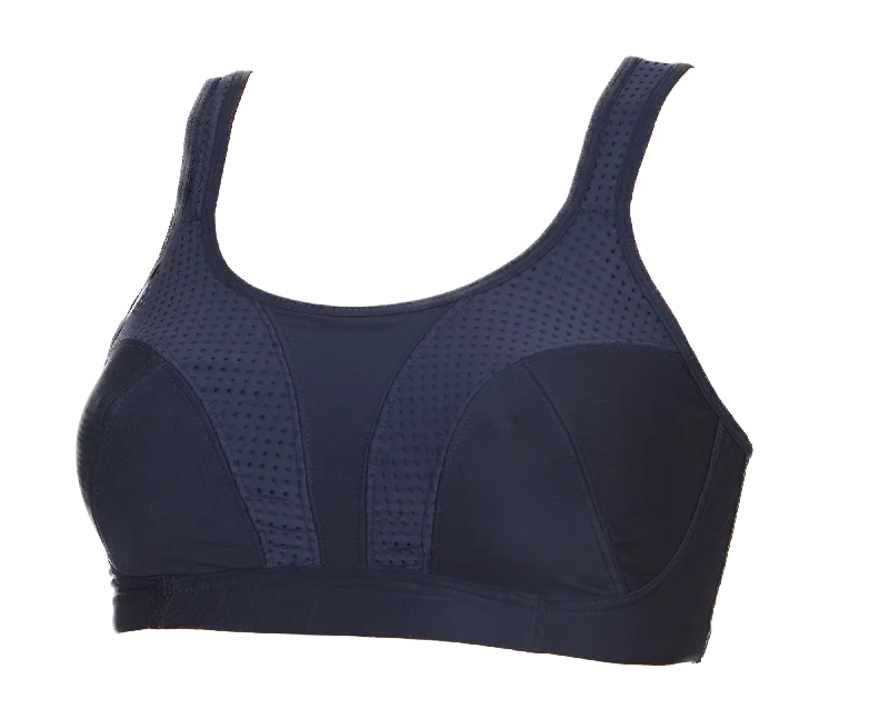 convertible bra with adjustable strapsNavy Sports Bra