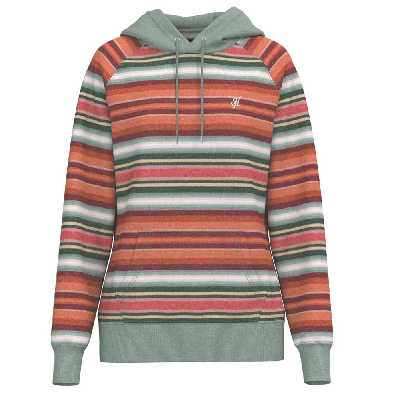 Women's Hooded Sweatshirts with Plaid Lining"Feliz" Serape Ladies Hoodie