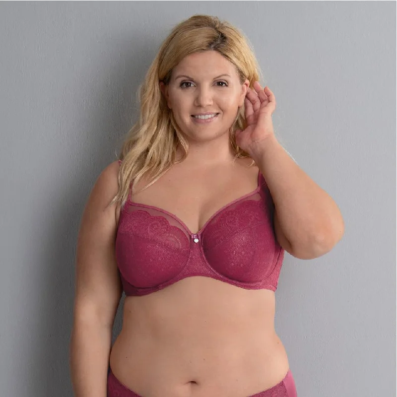 plus-size sports bra with mesh panelsRosa Faia Selma Full Cup Bra