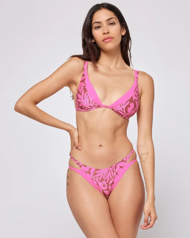 Printed Seamless Finneas Bikini Top - Tiki Tiki