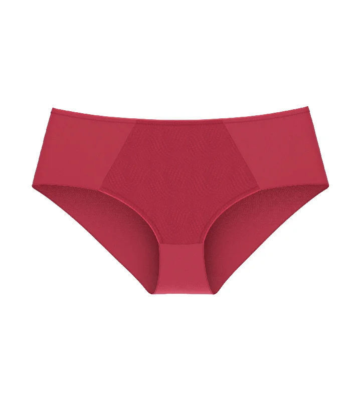 floral print hipster panties with a stretchable and breathable fabricEssential Minimizer Hipster X 10166828 00OZ DEEP CRIMSON