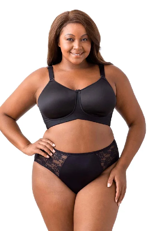 nursing bra with easy access clipsSmooth Curves Softcup Bra 1803 Black