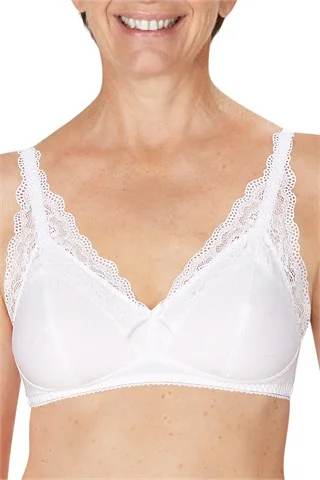 smoothing high-waisted bra for tummy controlAmoena Amanda Wire-free Bustier - White Order 44537