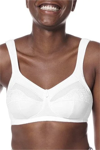 mastectomy form-fitting braAmoena Isadora Wire-Free Bra - White Order Code: 0947