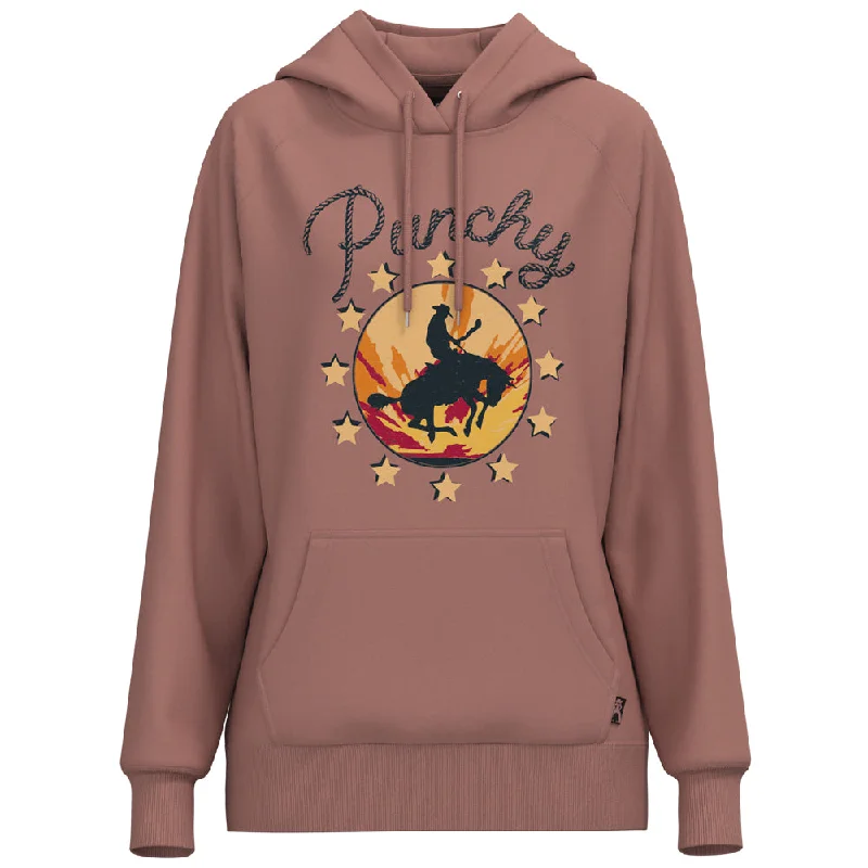 Women's Hooded Sweatshirts with Soft Fabric"Punchy" Pink Hoody