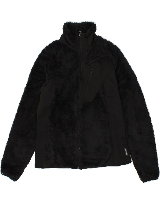 Women's Coats with BeltCOLUMBIA Womens Fleece Jacket UK 10 Small Black Polyester