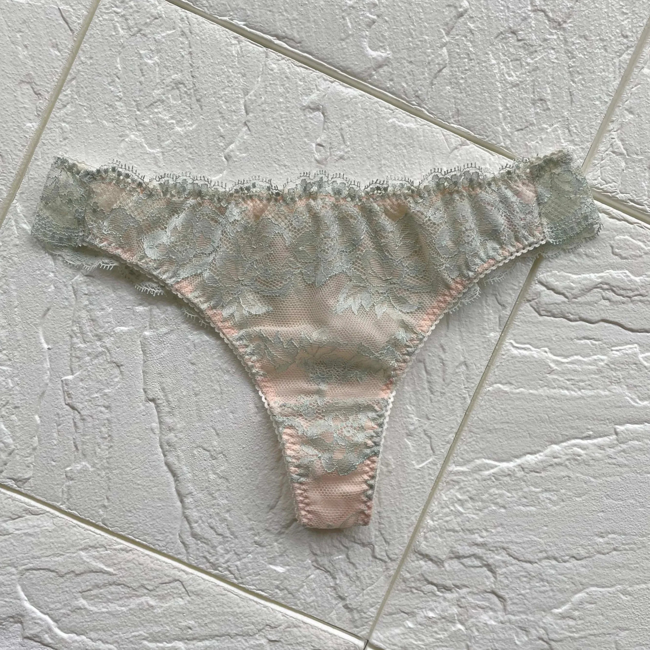 padded balconette braLilac Mint Bule Thong