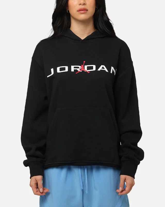 Women's Hooded Sweatshirts with Terry Cloth LiningJordan Essentials Fleece Air Stretch Hoodie Black