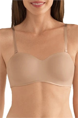 seamless bra with lace detailingAmoena Barbara Strapless Underwire Bra -0457