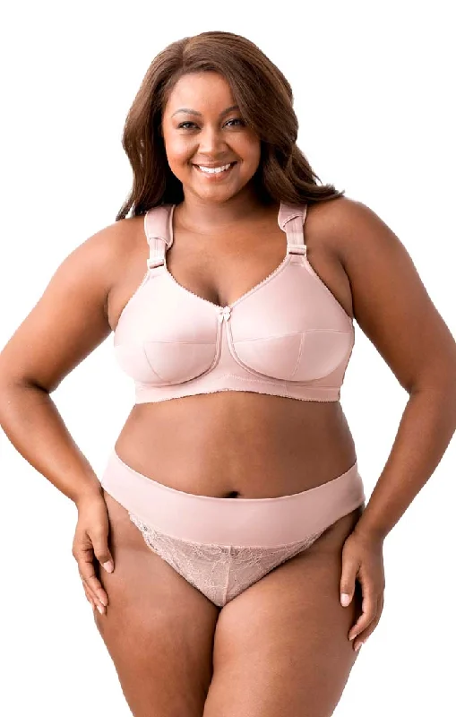 plus-size nursing bra with crossover strapsSimple Curves Softcup Bra 1505 Dusty Rose