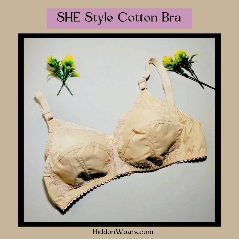 seamless bra for leotardsSHE Style Cotton Bra