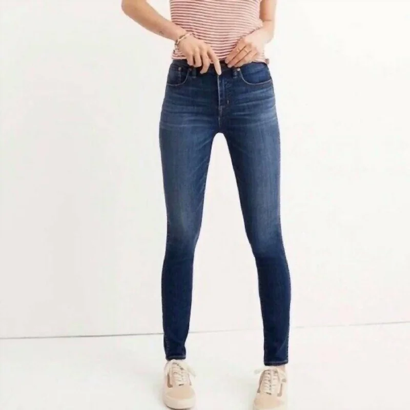 Women's Jodhpurs with Capri Length10" High-Rise Skinny Jeans In Blue