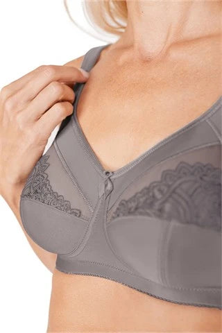 smoothing high-neck braAmoena Isadora Wire-Free Bra - Grey Order Code: 45021