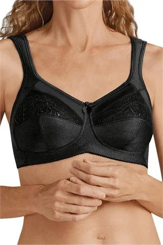 lace trim bra for weddingsAmoena Isadora Wire-Free Bra - Black Order Code: 44114