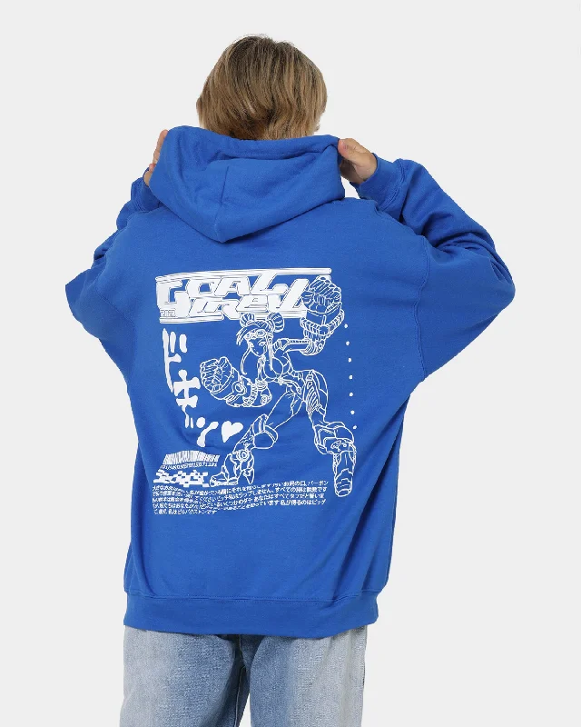 Women's Hooded Sweatshirts with Velcro ClosureGoat Crew Kyoto Hoodie Blue