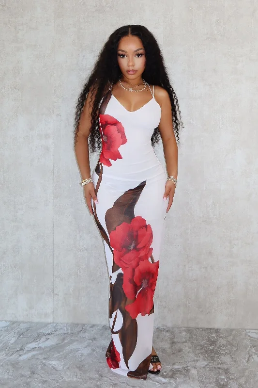 Women's Mini DressesFrom Now On Mesh Print Maxi Dress