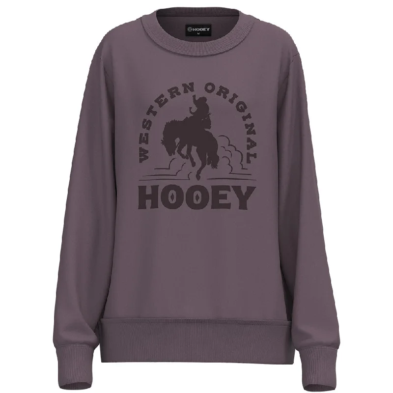 Women's Hooded Pullovers"The Crew" Ladies Purple Pullover