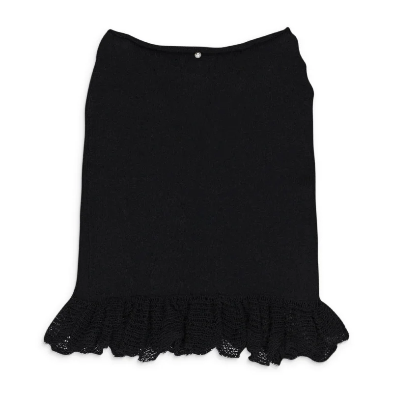 Women's Cozy SkirtsCOME HITHER BLACK MINI SKIRT