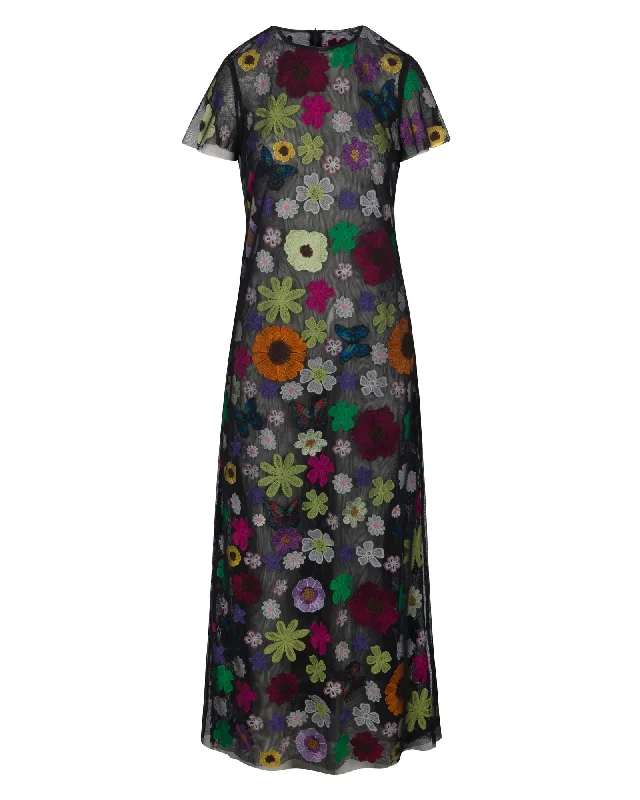 Women's Sweetheart-Neck DressesFlower Bomb Maxi Dress