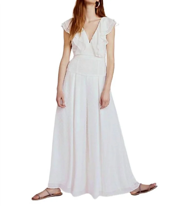 Women's Ankle-Length PantsJacy Jumpsuit In White