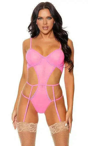 full-body suit with mesh panels for comfortFeels So Bright Neon Teddy